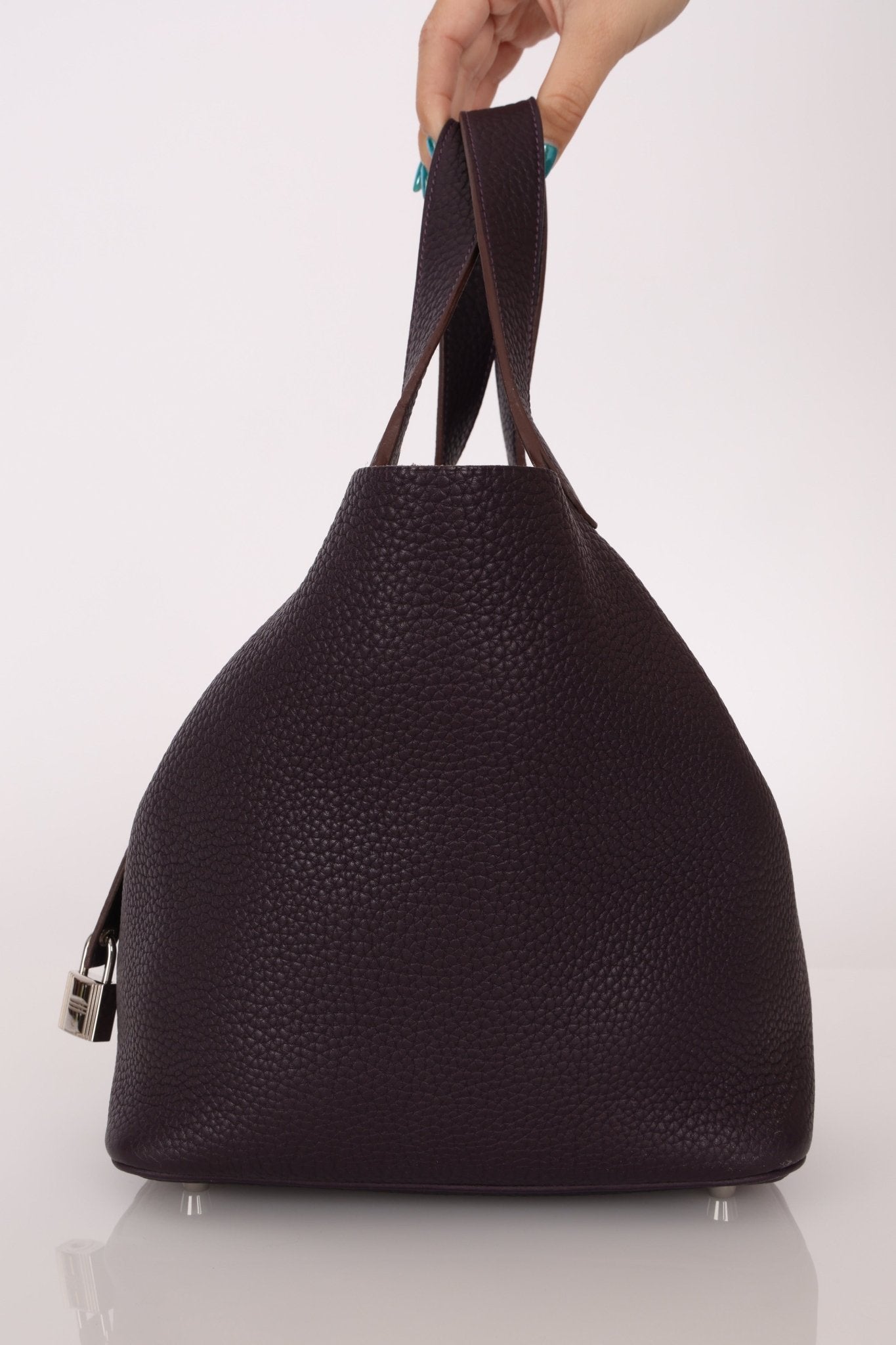 Hermès 2014 Raisin Taurillon Clemence Picotin 22 PHW - FashioNica