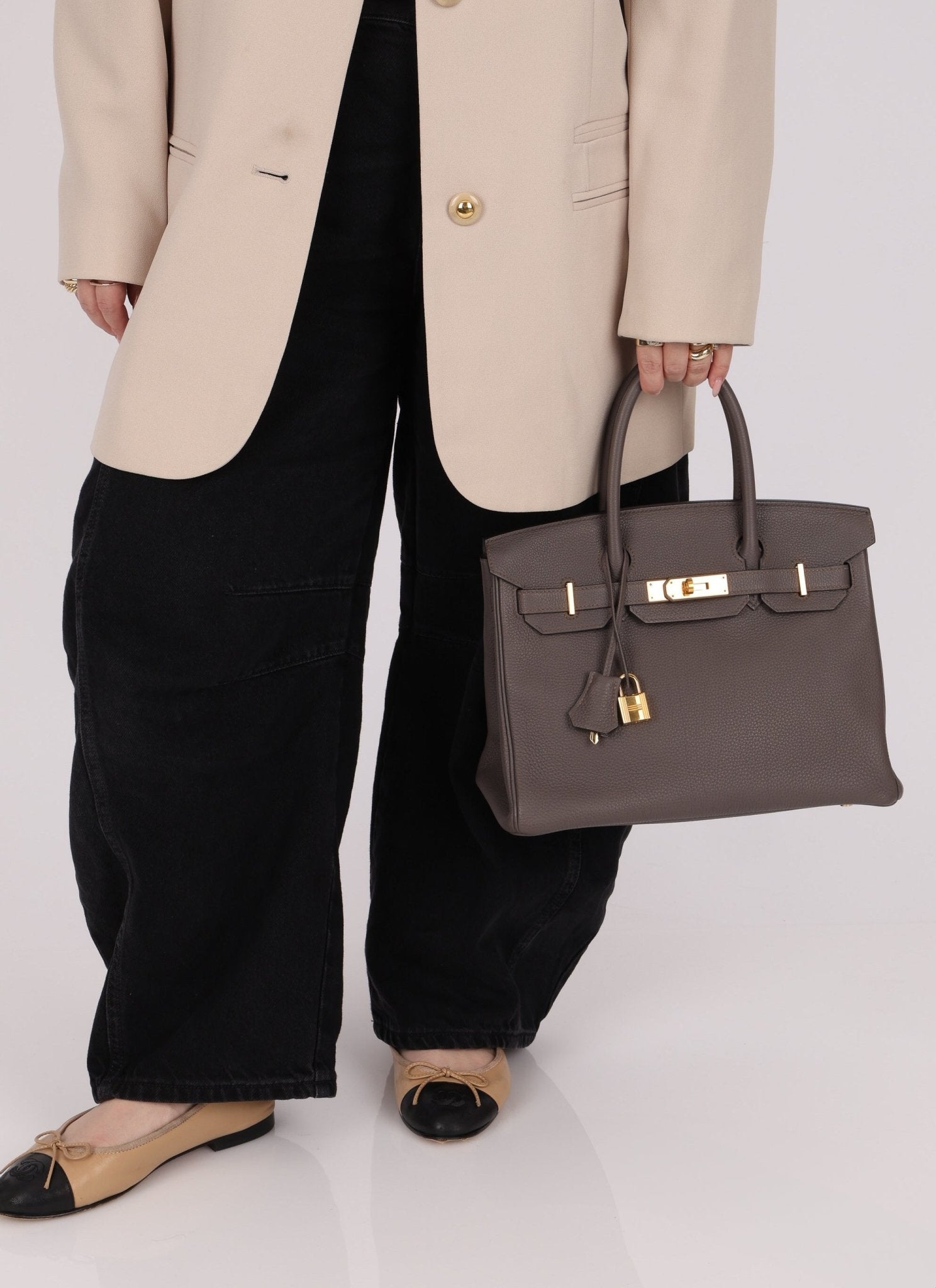 Hermès 2016 Etain Togo Birkin 30 GHW - FashioNica