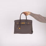 Hermès 2016 Etain Togo Birkin 30 GHW - FashioNica