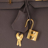 Hermès 2016 Etain Togo Birkin 30 GHW - FashioNica