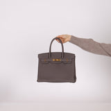 Hermès 2016 Etain Togo Birkin 30 GHW - FashioNica