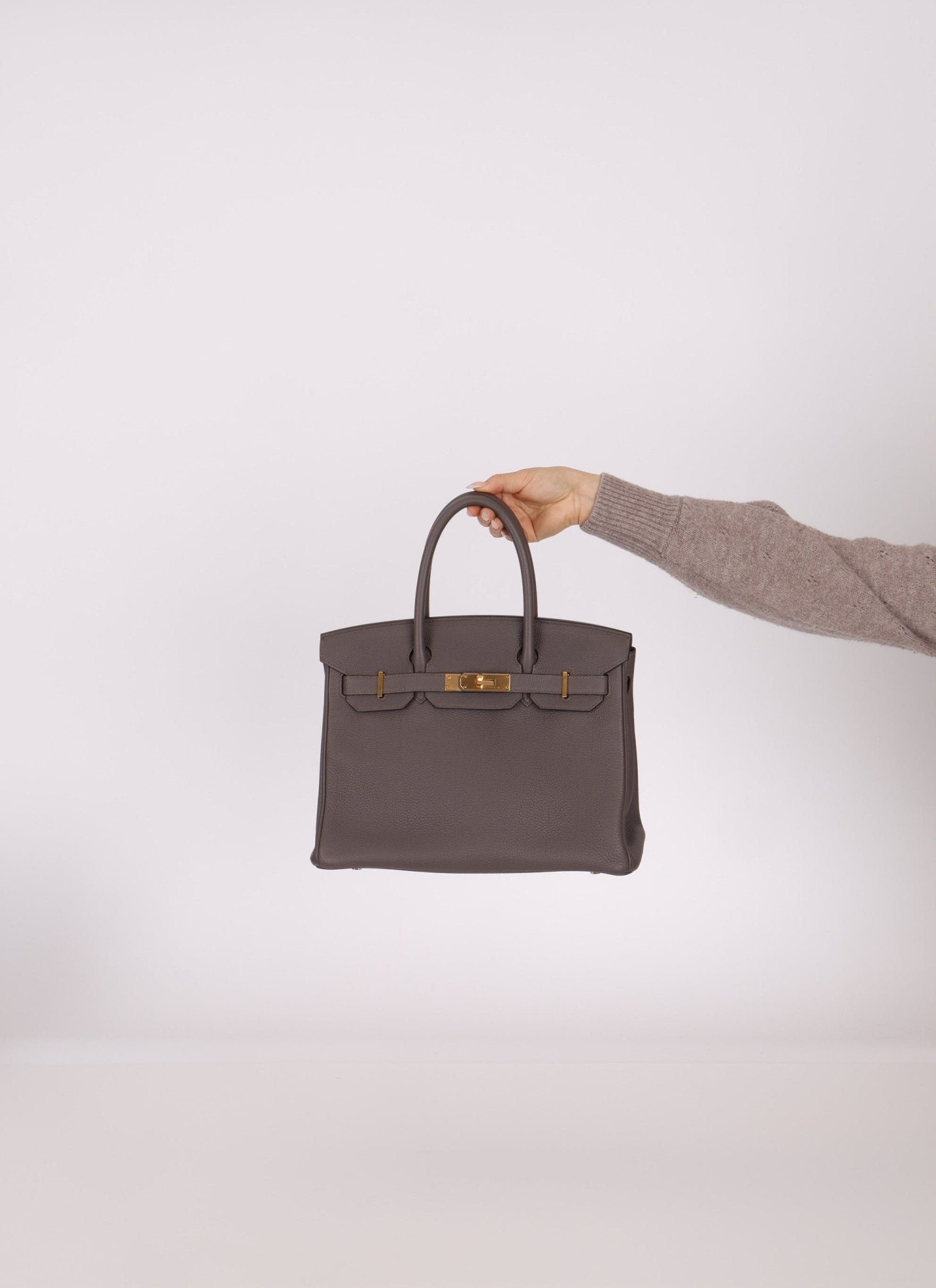 Hermès 2016 Etain Togo Birkin 30 GHW - FashioNica