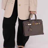 Hermès 2016 Etain Togo Birkin 30 GHW - FashioNica