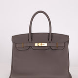 Hermès 2016 Etain Togo Birkin 30 GHW - FashioNica