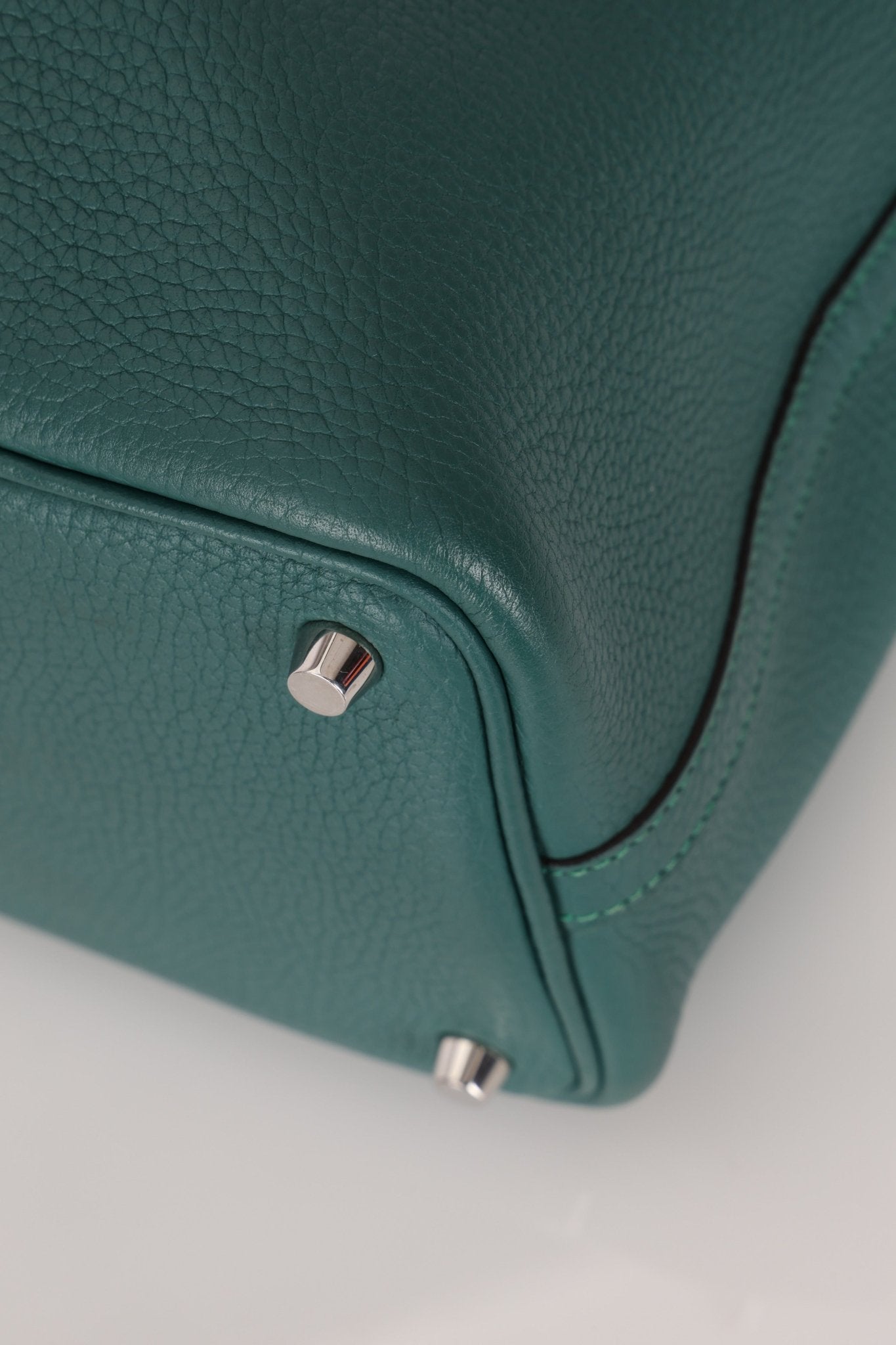 Hermès 2017 Malachite Clemence Picotin 18 PHW - FashioNica