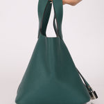 Hermès 2017 Malachite Clemence Picotin 18 PHW - FashioNica