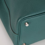 Hermès 2017 Malachite Clemence Picotin 18 PHW - FashioNica