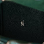 Hermès 2017 Malachite Clemence Picotin 18 PHW - FashioNica