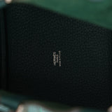 Hermès 2017 Malachite Clemence Picotin 18 PHW - FashioNica