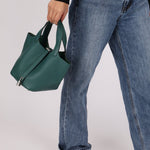 Hermès 2017 Malachite Clemence Picotin 18 PHW - FashioNica