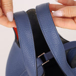 Hermès 2018 Bleu Brighton Capucine Taurillon Clemence and Swift Éclat Picotin Lock 18 PHW - FashioNica