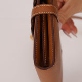 Hermes 2018 Gold Epsom Kelly Long Wallet with Custom Strap GHW - FashioNica