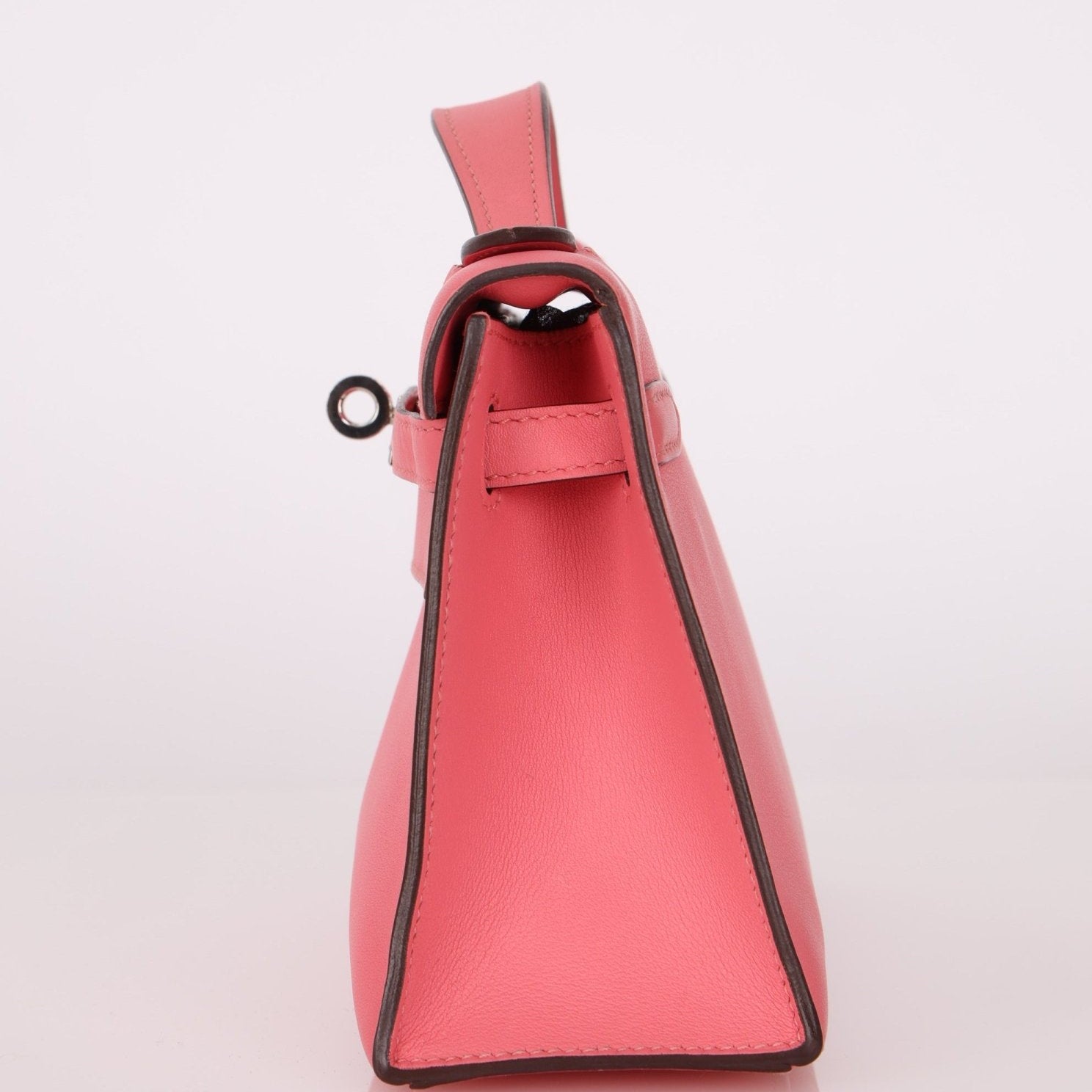 Hermès 2018 Rose Azalee Swift Kelly Pochette PHW - FashioNica
