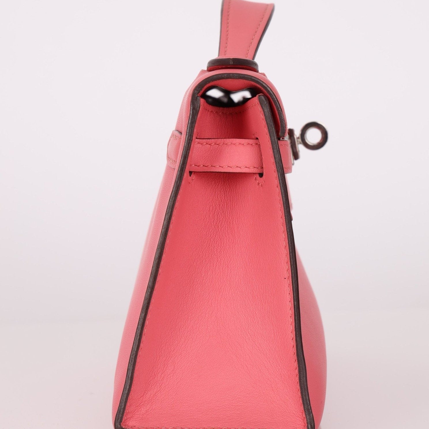 Hermès 2018 Rose Azalee Swift Kelly Pochette PHW - FashioNica
