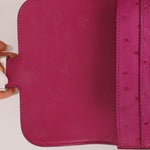 Hermès 2018 Rose Pourpre Ostrich Constance Short Wallet PHW with Chain - FashioNica