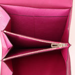 Hermès 2018 Rose Pourpre Ostrich Constance Short Wallet PHW with Chain - FashioNica