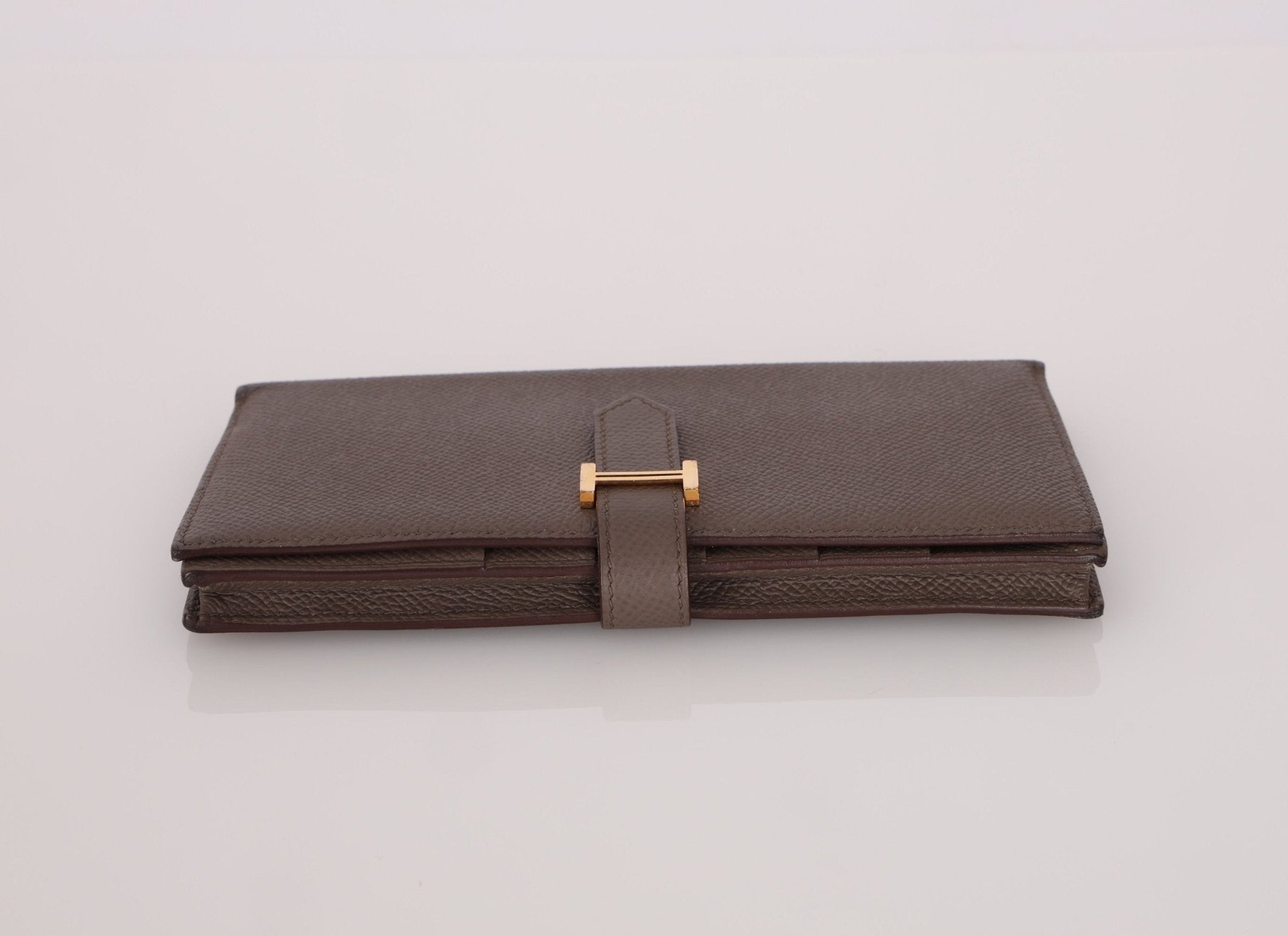 Hermès 2019 Etoupe Epsom Bearn Wallet - FashioNica