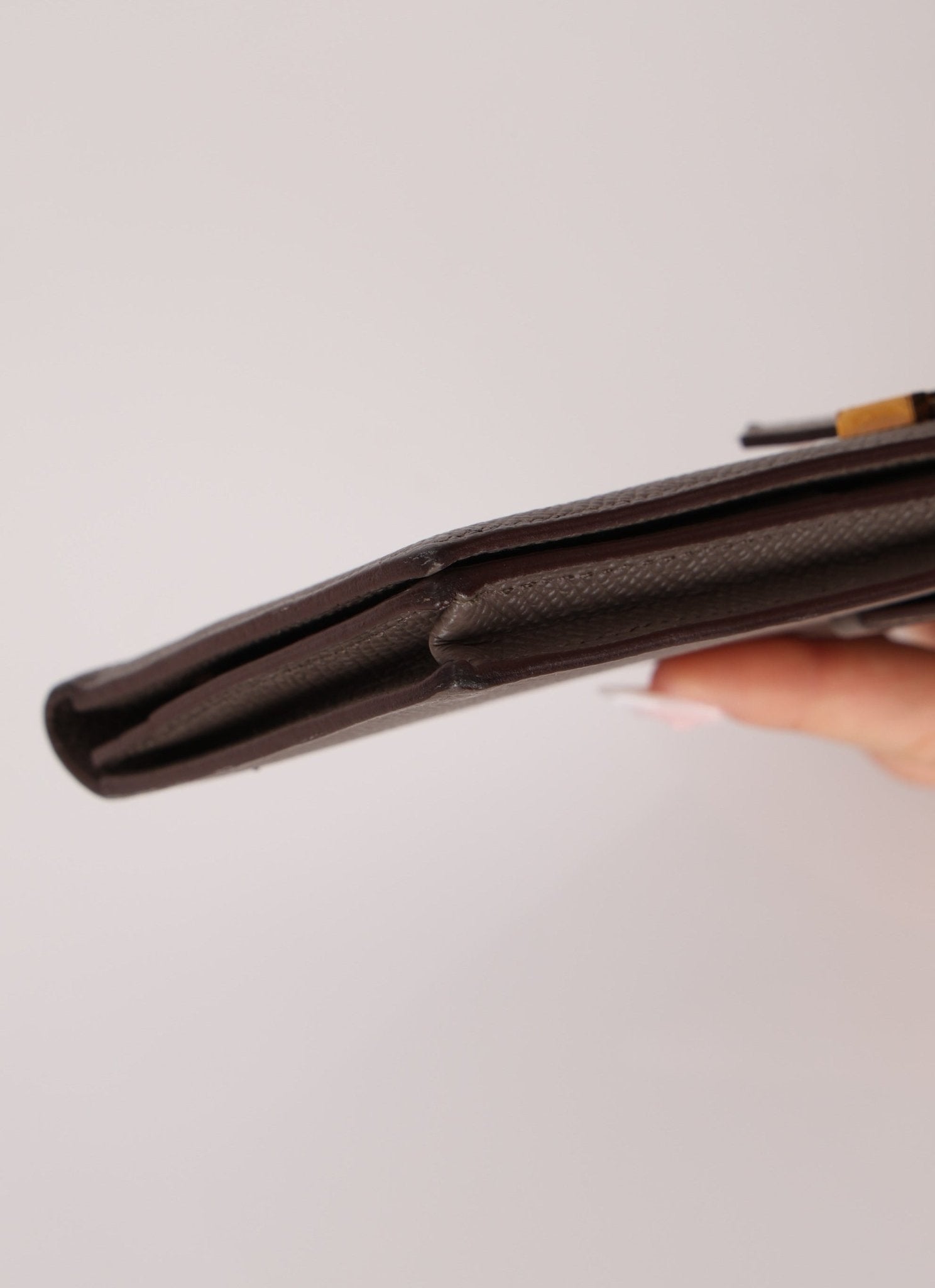 Hermès 2019 Etoupe Epsom Bearn Wallet - FashioNica