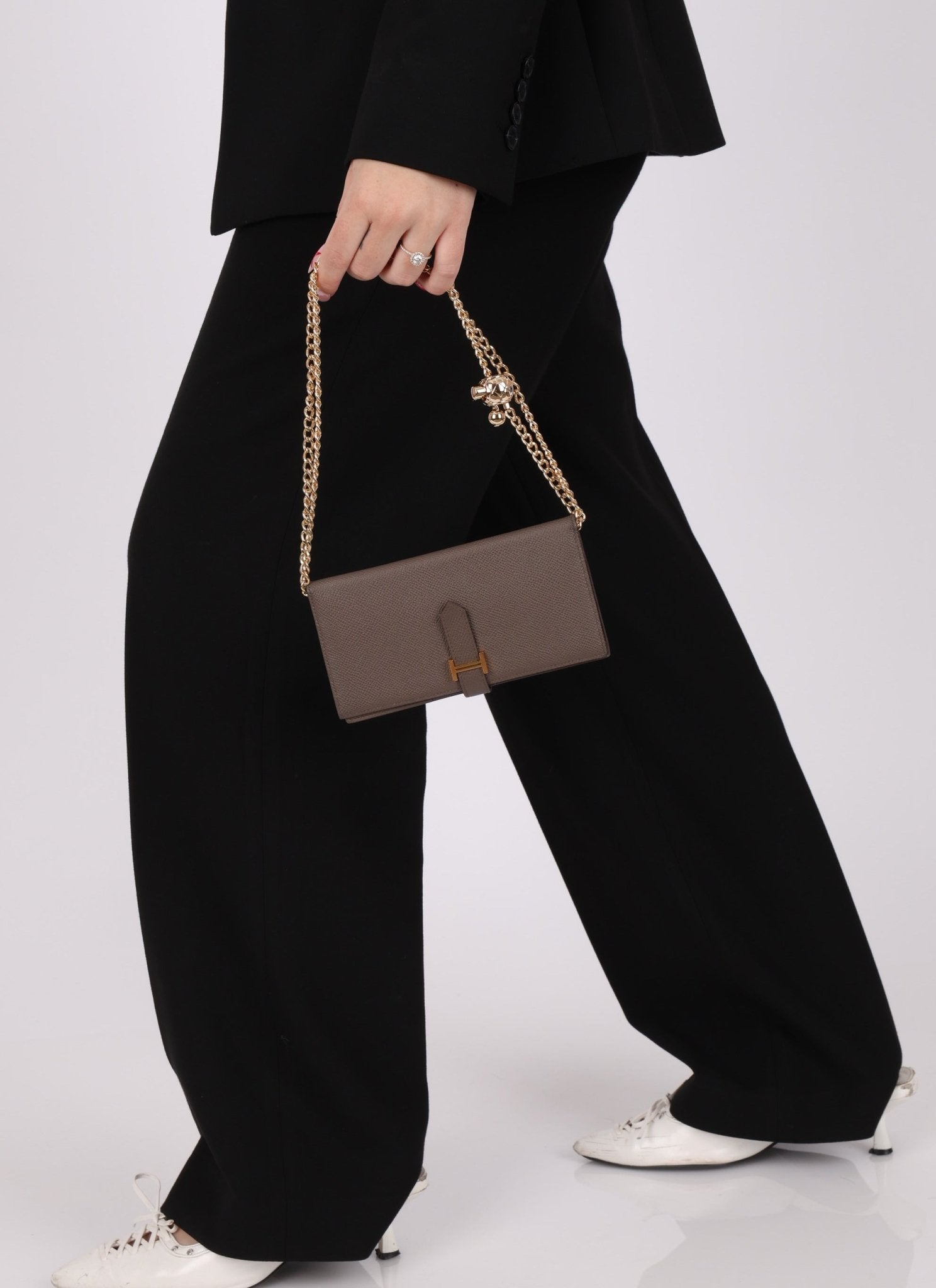 Hermès 2019 Etoupe Epsom Bearn Wallet - FashioNica