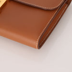 Hermès 2019 Gold Evercolor Constance Wallet GHW w Custom Strap - FashioNica