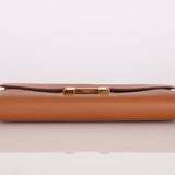 Hermès 2019 Gold Evercolor Constance Wallet GHW w Custom Strap - FashioNica