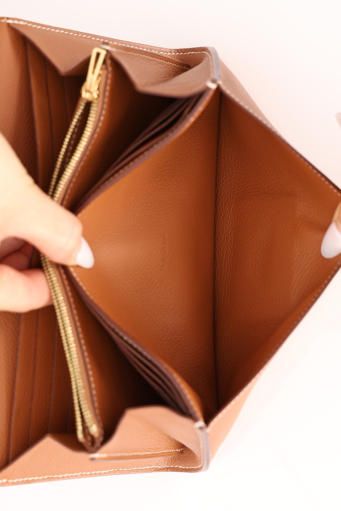 Hermès 2019 Gold Evercolor Constance Wallet GHW w Custom Strap - FashioNica