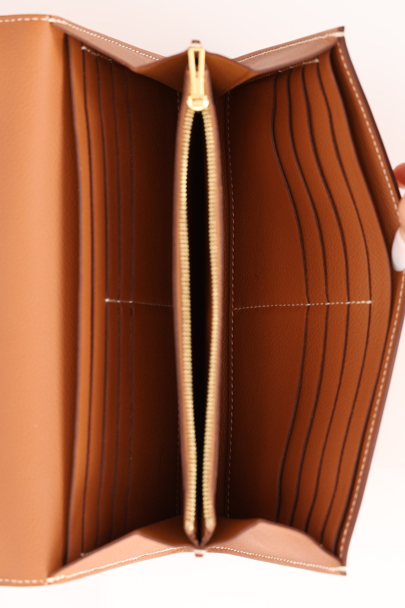 Hermès 2019 Gold Evercolor Constance Wallet GHW w Custom Strap - FashioNica