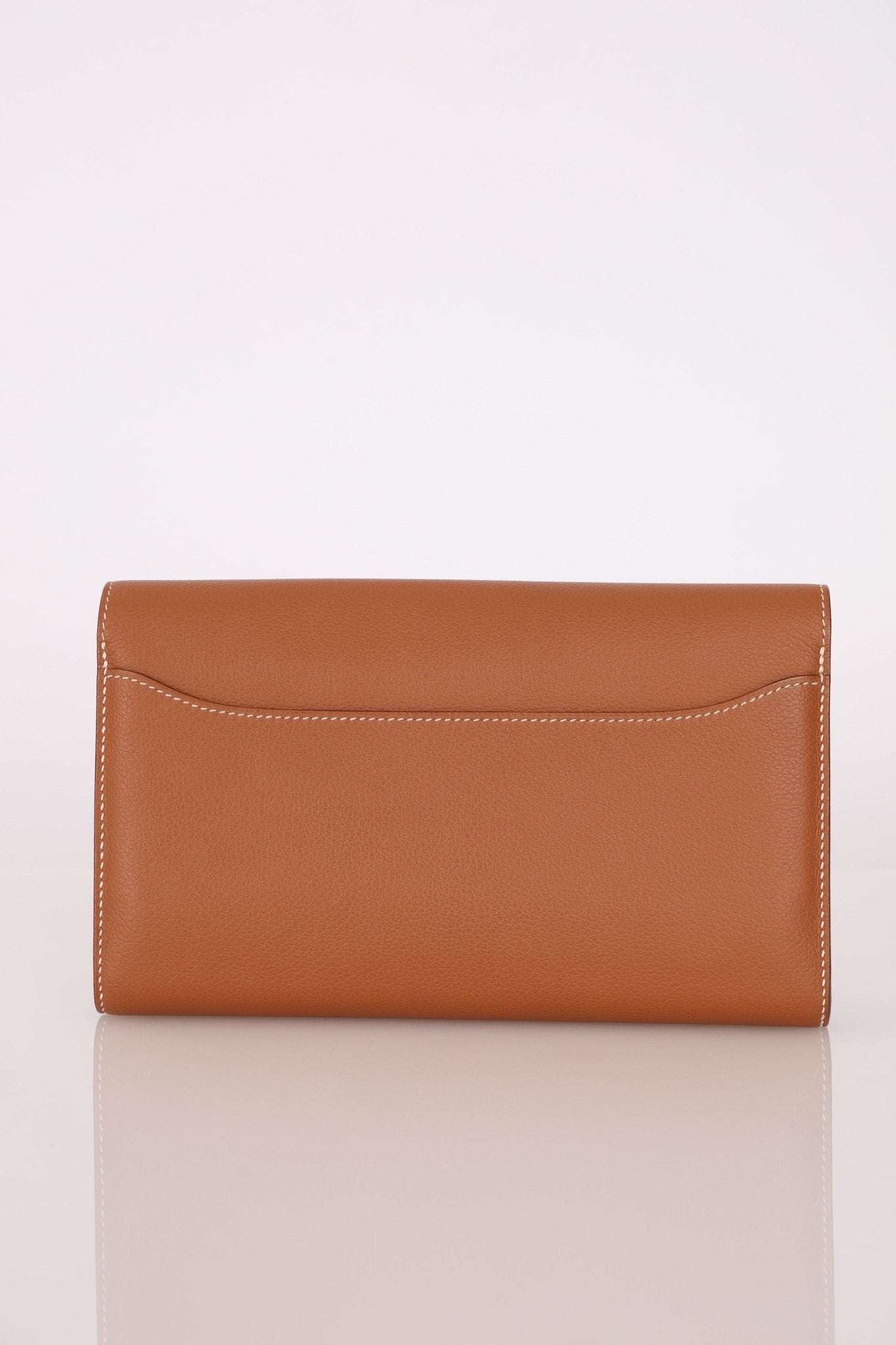 Hermès 2019 Gold Evercolor Constance Wallet GHW w Custom Strap - FashioNica