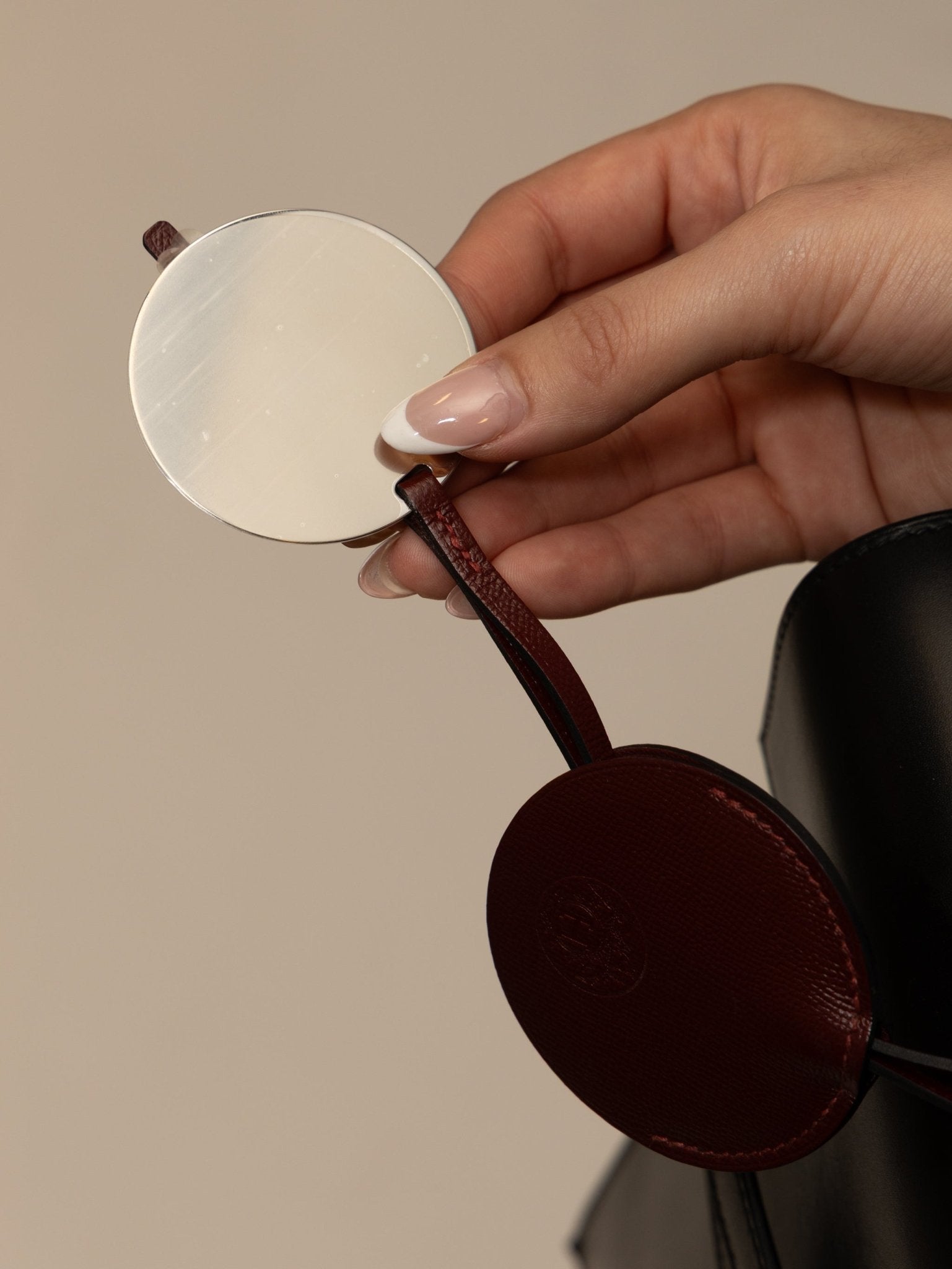 Hermès 2019 Rouge Sellier Epsom Mirror Bag Charm - FashioNica