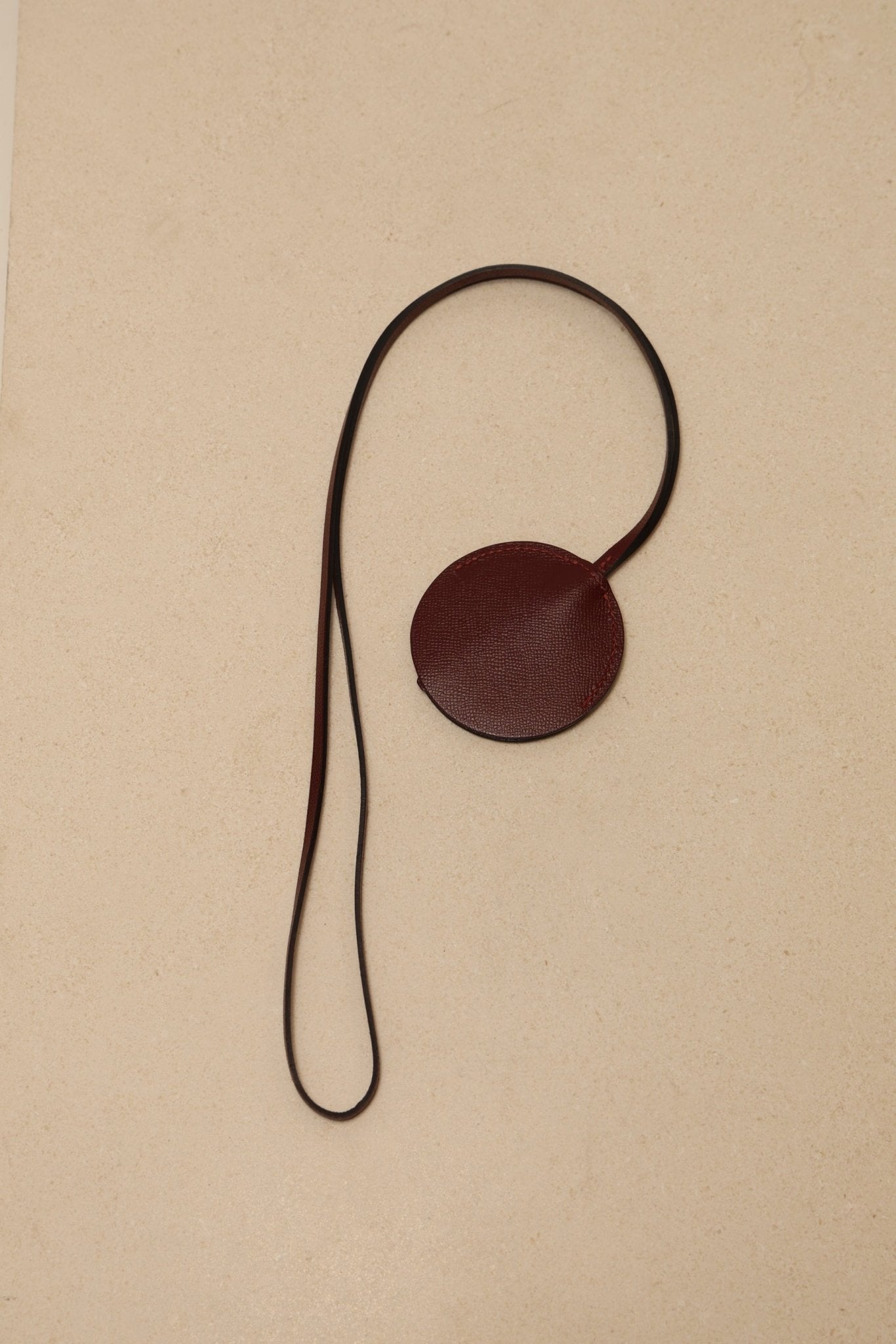 Hermès 2019 Rouge Sellier Epsom Mirror Bag Charm - FashioNica