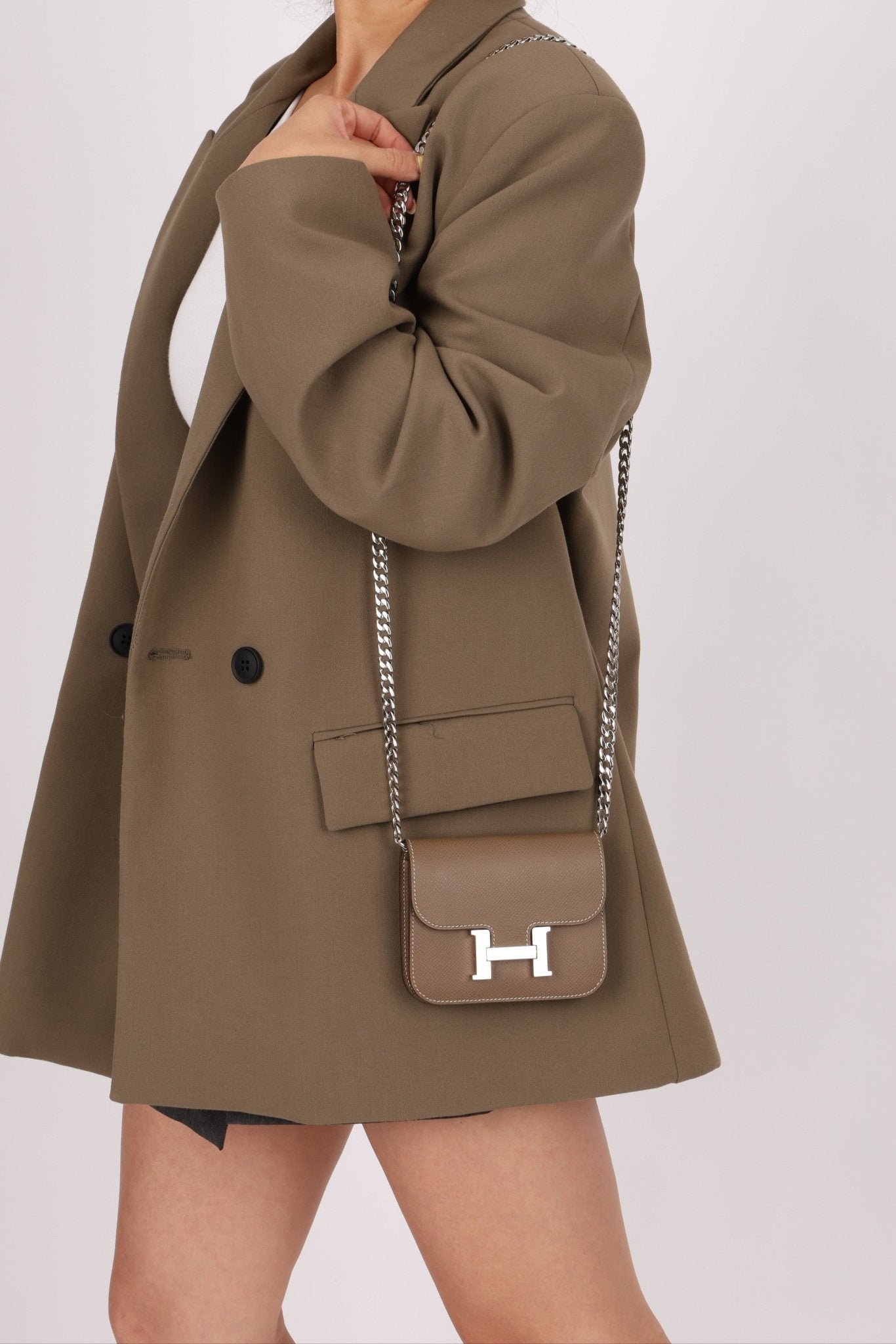 Hermès 2020 Etoupe Epsom Constance Slim Wallet PHW - FashioNica