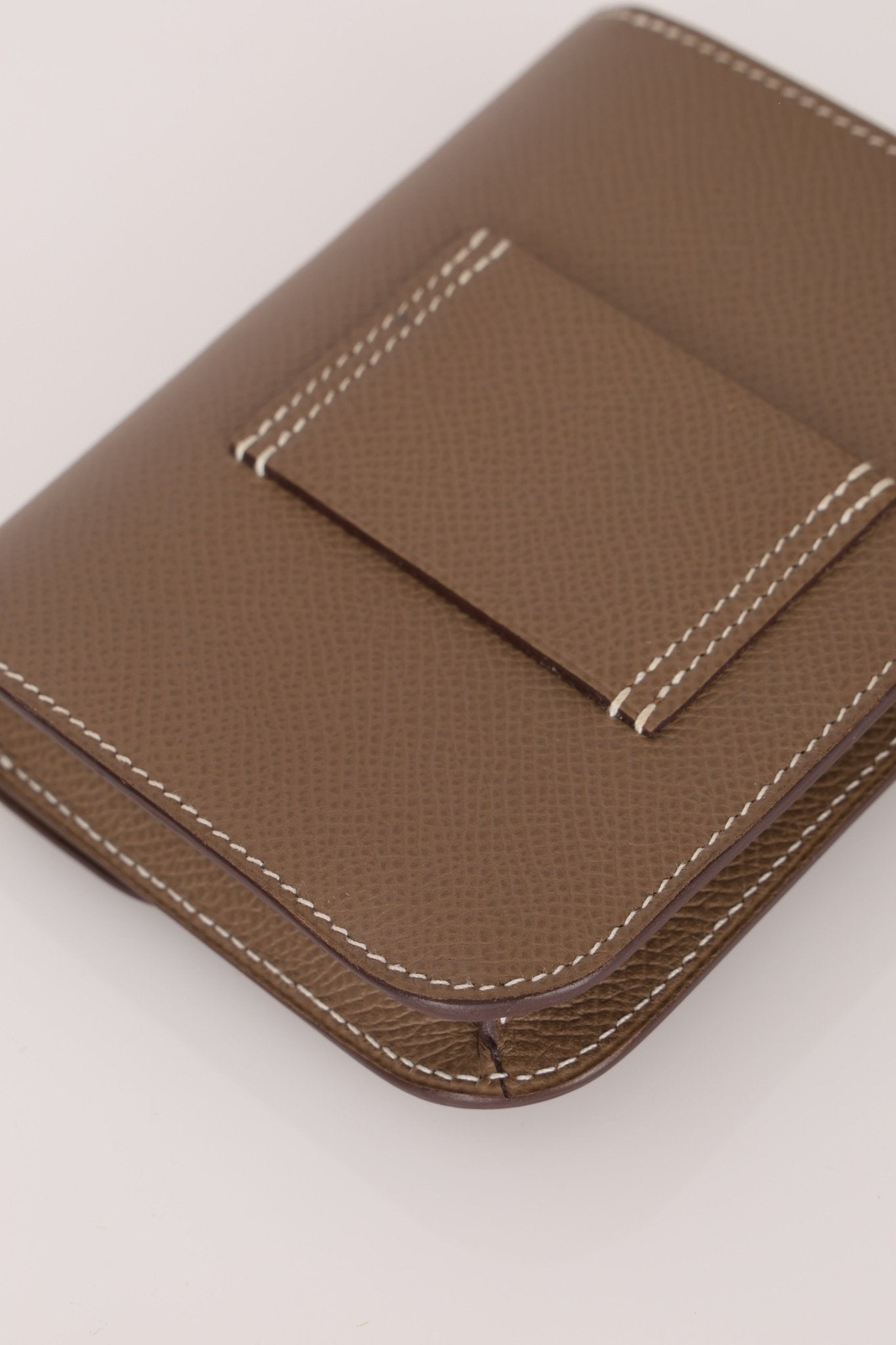 Hermès 2020 Etoupe Epsom Constance Slim Wallet PHW - FashioNica