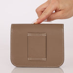 Hermès 2020 Etoupe Epsom Constance Slim Wallet PHW - FashioNica