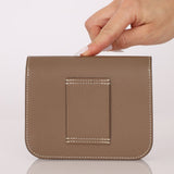 Hermès 2020 Etoupe Epsom Constance Slim Wallet PHW - FashioNica