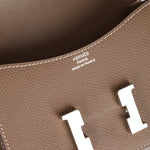 Hermès 2020 Etoupe Epsom Constance Slim Wallet PHW - FashioNica