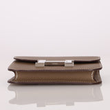 Hermès 2020 Etoupe Epsom Constance Slim Wallet PHW - FashioNica