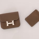 Hermès 2020 Etoupe Epsom Constance Slim Wallet PHW - FashioNica