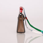 Hermès 2020 Etoupe Tadelakt Micro Kelly Twilly Bag Charm - FashioNica