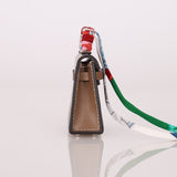 Hermès 2020 Etoupe Tadelakt Micro Kelly Twilly Bag Charm - FashioNica