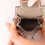 Hermès 2020 Etoupe Tadelakt Micro Kelly Twilly Bag Charm - FashioNica