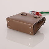 Hermès 2020 Etoupe Tadelakt Micro Kelly Twilly Bag Charm - FashioNica