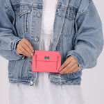 Hermès 2020 Rose Azalee Chevre Mysore Kelly Pocket Compact Wallet PHW - FashioNica