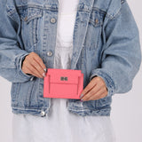 Hermès 2020 Rose Azalee Chevre Mysore Kelly Pocket Compact Wallet PHW - FashioNica