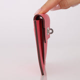 Hermès 2020 Rose Azalee Chevre Mysore Kelly Pocket Compact Wallet PHW - FashioNica