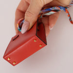 Hermès 2020 Rouge Vif Tadelakt Micro Kelly Twilly - FashioNica