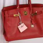 Hermès 2020 Sakura Tadelakt Micro Kelly Twilly Bag Charm - FashioNica