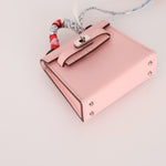 Hermès 2020 Sakura Tadelakt Micro Kelly Twilly Bag Charm - FashioNica