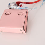 Hermès 2020 Sakura Tadelakt Micro Kelly Twilly Bag Charm - FashioNica