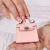 Hermès 2020 Sakura Tadelakt Micro Kelly Twilly Bag Charm - FashioNica