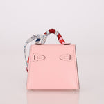 Hermès 2020 Sakura Tadelakt Micro Kelly Twilly Bag Charm - FashioNica